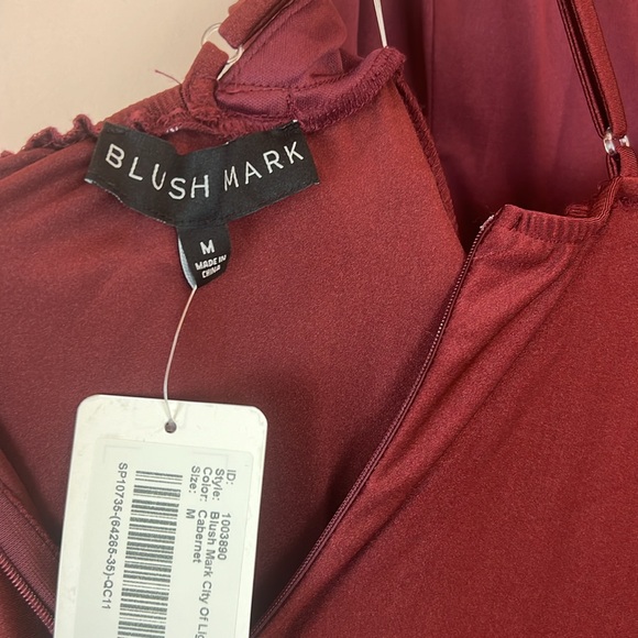 Blush Mark City of Light Cabernet Maxi Dress Size M - Picture 7 of 7